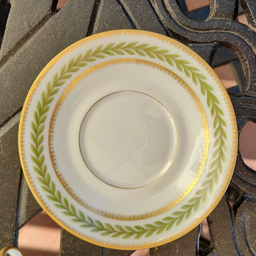 Antique Charles Ahrenfeldt Limoges Demitasse Cup and Saucer - Picture 4 of 6